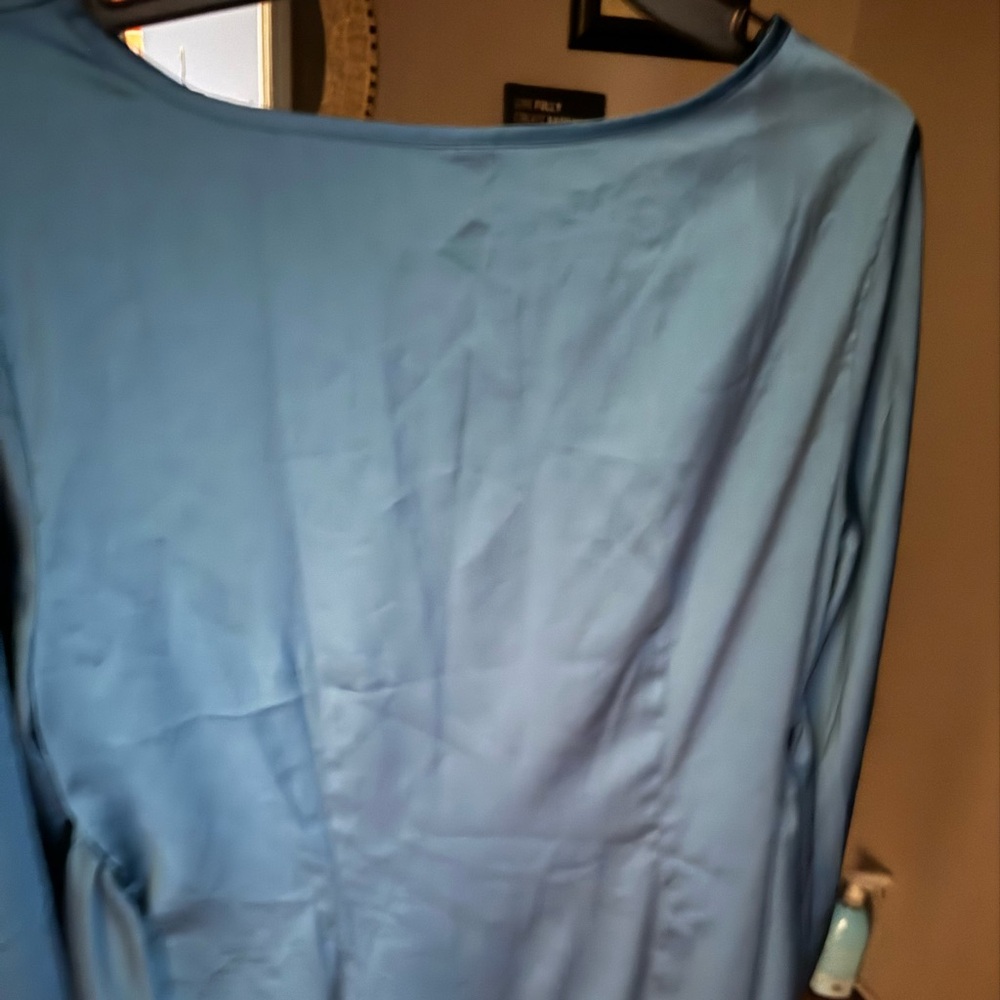 Satin dark Turquoise Dress